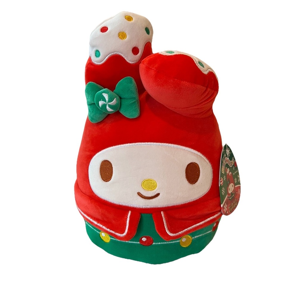 Squishmallows My Melody Sanrio 11" Plush Toy Hello Kitty & Friends Christmas NWT